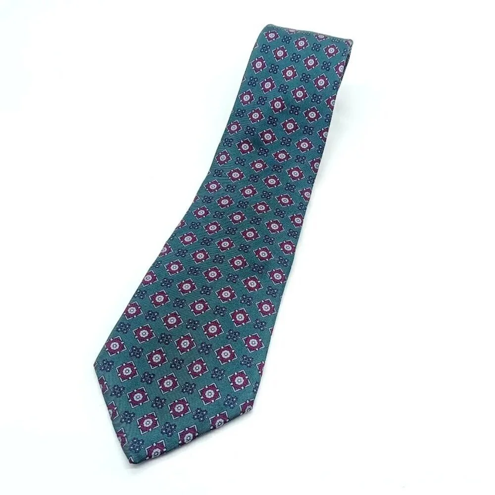 Christian Dior Monsieur Green Silk Men's Tie